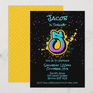 Invitation Graffiti Splatter