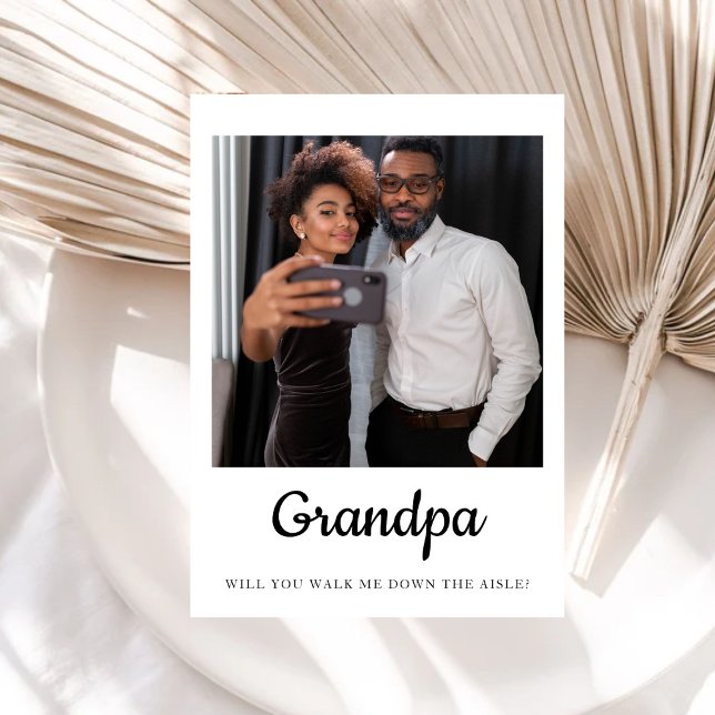 Invitation Gramps Veux-Tu Me Faire Descendre Le Père Aisle (Créateur téléchargé)