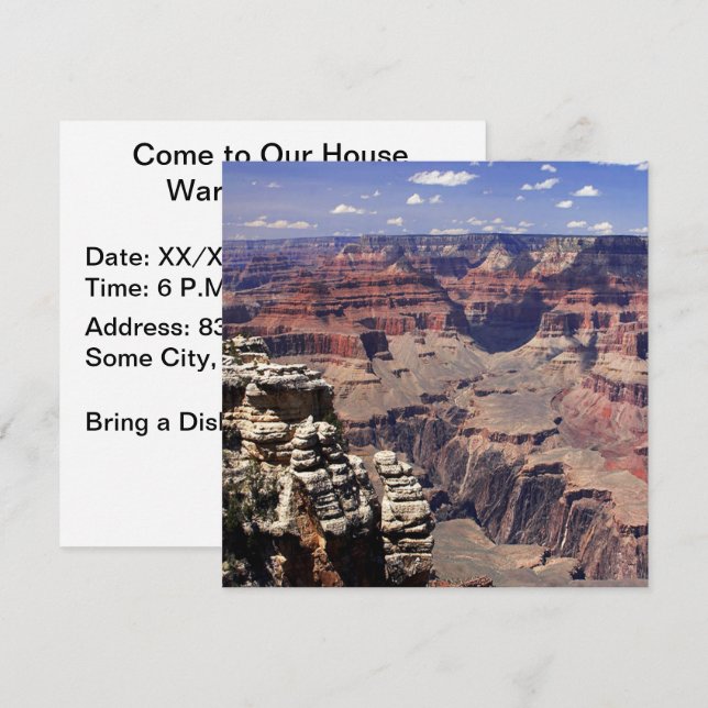 Invitation Grand Canyon, Arizona (Devant / Derrière)