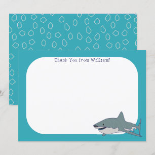Invitation Grand écran plat de requin blanc