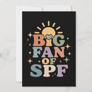 Invitation Grand fan de la protection solaire SPF en été