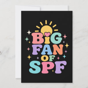 Invitation Grand fan de la protection solaire SPF en été
