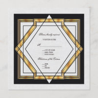 Grand Mariage Gatsby Gold White Art Déco