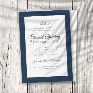 Invitation Grand Monogramme d'ouverture de l'entreprise offic