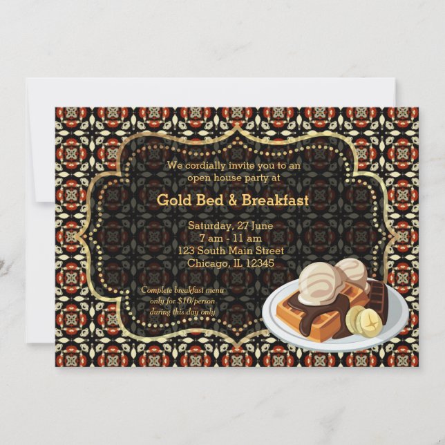 Invitation Grand Ouverture Bed & Breakfast (Devant)