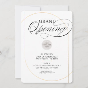 Invitation GRAND OUVERTURE moderne minimaliste entreprise noi