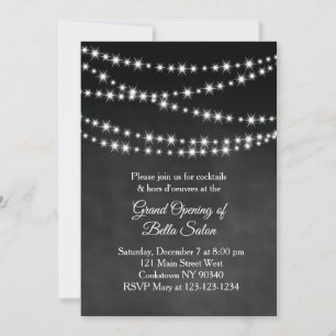 Invitation Grand panneau lumineux d'ouverture Twinkle