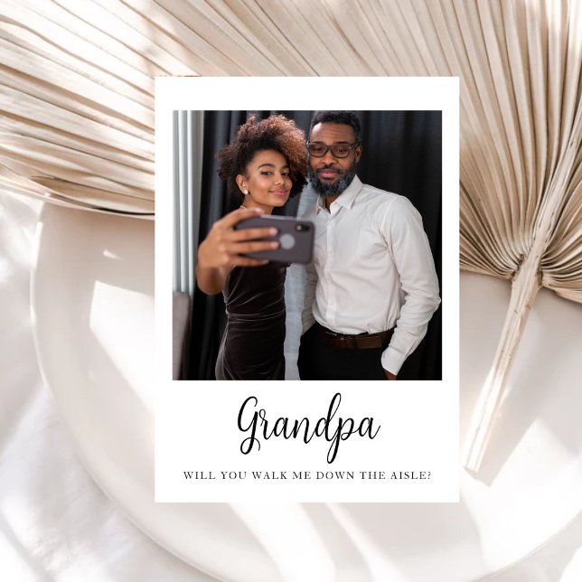 Invitation Grand-Père Voudrais-Tu Me Faire Descendre Le Père  (Créateur téléchargé)