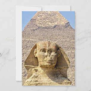 Invitation Grand Sphinx de Gizeh & pyramides Égypte antique 