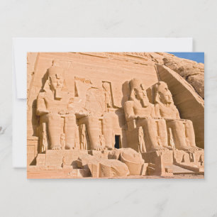Invitation Grand Temple d'Abu Simbel - Ramsès II - Égypte