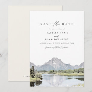 Invitation GRAND TETON National Park Mountain Enregistrer la 