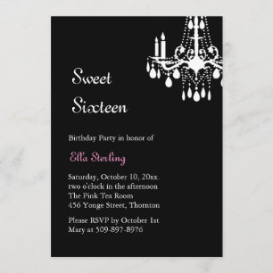 Invitation grande excentrée d'anniversaire de