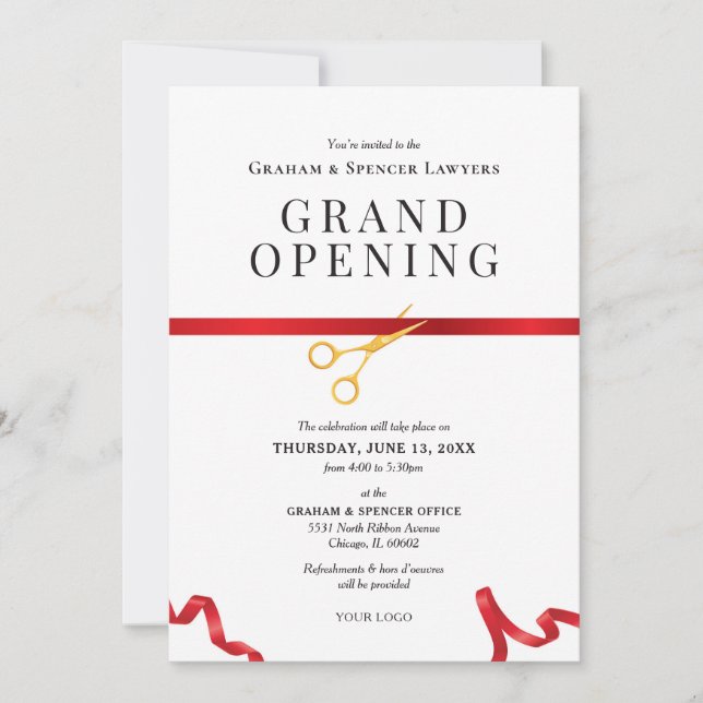 Invitation Grande ouverture (Devant)