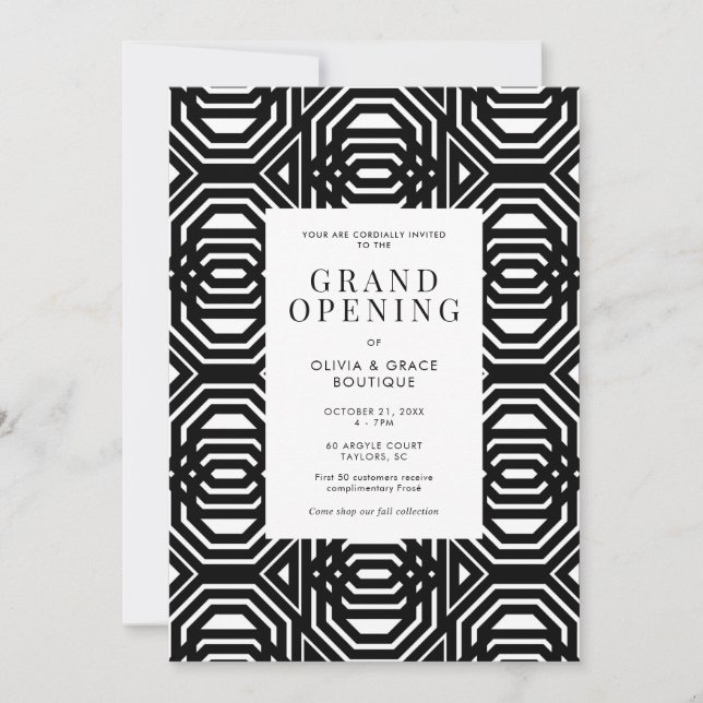 Invitation Grande ouverture (Devant)