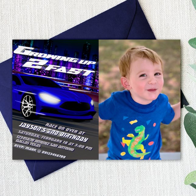 Invitation Grandir Deux fois Plus Vite - Course (Créateur téléchargé)