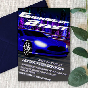 Invitation Grandir trop vite - Course 