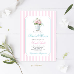 Invitation Grandmillennial Blue Ginger Jar Fête des mariées