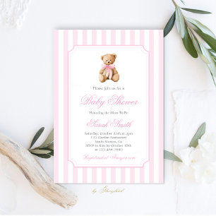 Invitation Grandmillennial Oear Baby shower Girl