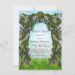 Invitation Grapevines, chèvres et colibris