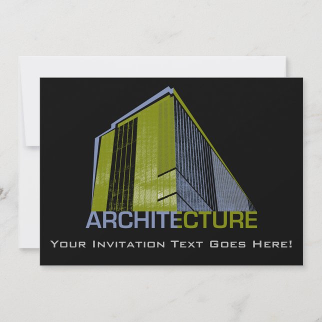 Invitation Graphique d'architecture (Devant)