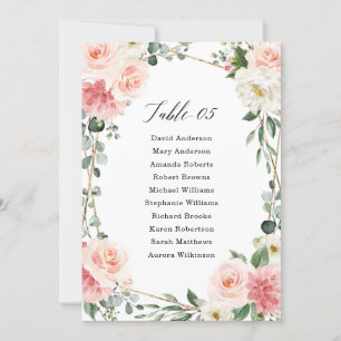 Invitation Graphique de siège géométrique en or rose pâle