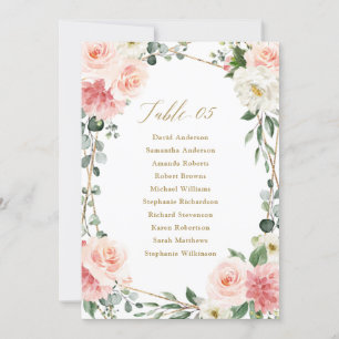 Invitation Graphique de siège géométrique en or rose vif