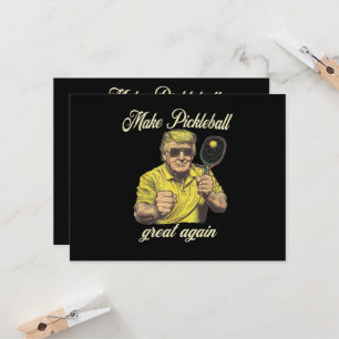 Invitation Graphiques drôles pour amateurs de Pickleball