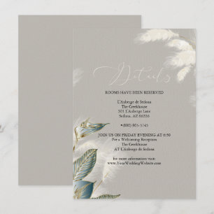 Invitation Grass Turquoise chic ivoire