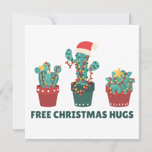 Invitation Gratuit Enceintes de Noël Funny Cactus Plantes
