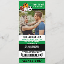 Green All Star Sport Ticket Couples Douche Photo