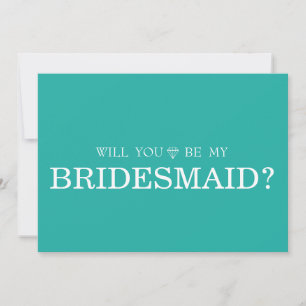 Invitation Green Cute Seras-Tu Ma Femme D'Accueil