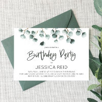 Green Eucalyptus Plante à thème fête d'anniversair