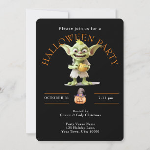 Invitation Green Goblin HALLOWEEN Party
