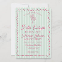 Green Palm Springs Pastel Beach Anniversaire