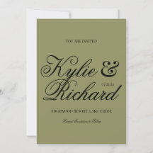 Green Plaid Enregistrer la date