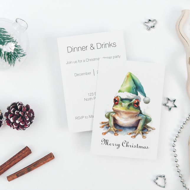 Invitation Grenouille de Noël, coutume (Créateur téléchargé)