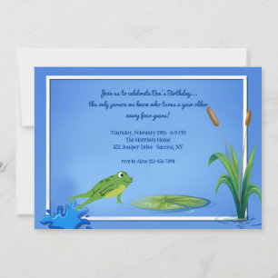 Invitation Grenouille qui saute