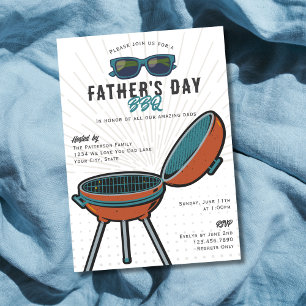 Invitation Grill Rétro Fun Lunettes de soleil Fête des Pères 