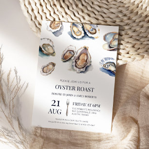 Invitation Grillade de fruits de mer estivale de cuisson d'hu