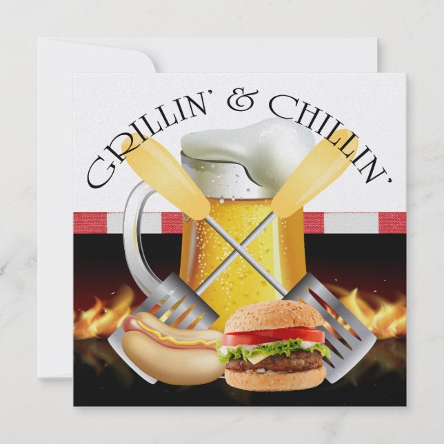 Invitation Grillin' et Chillin' (Devant)