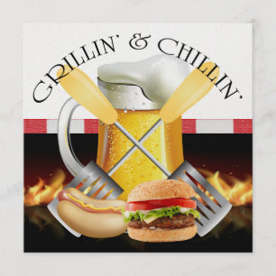 Invitation Grillin' et Chillin'