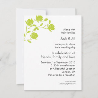 Invitation Grimpe Haut (citron vert) 4.25x5.5