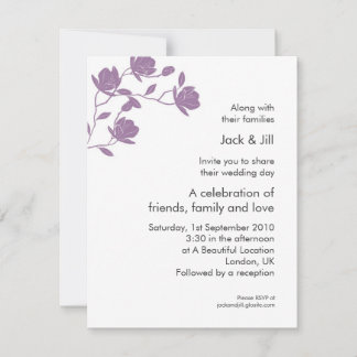 Invitation Grimpez Haut (violet) 4.25x5.5
