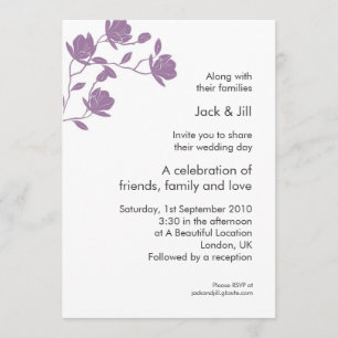 Invitation Grimpez Haut (violet) 5x7