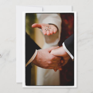 Invitation Grooms Gay Mariage Engagement Ceremony LOVE Card