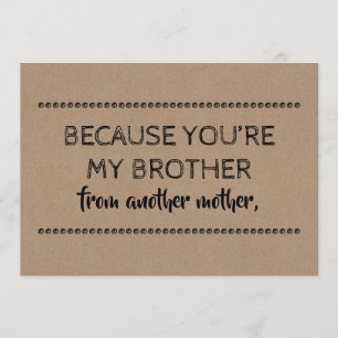 Invitation GROOMSMAN contemporain / BEST MAN Drôle Propositio