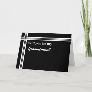 Invitation Groomsman - Drôle - Personnalisable