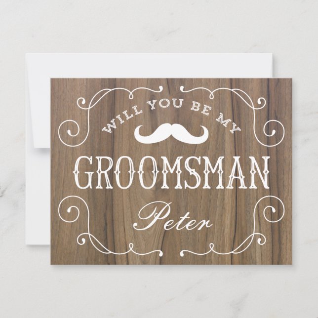 Invitation Groomsman| Groomsmen (Devant)