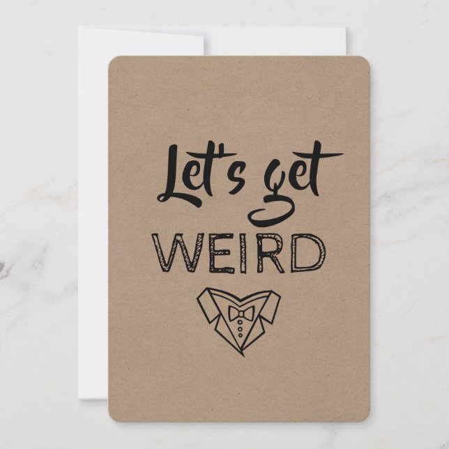 Invitation GROOMSMAN moderne / BEST MAN Drôle Proposition (Devant)