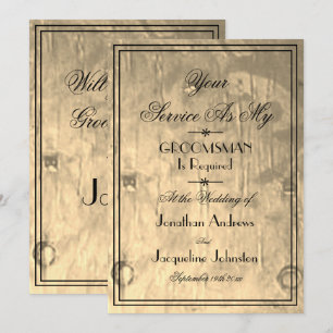 Invitation Groomsmans Cool Serez-vous ma proposition Groomsma